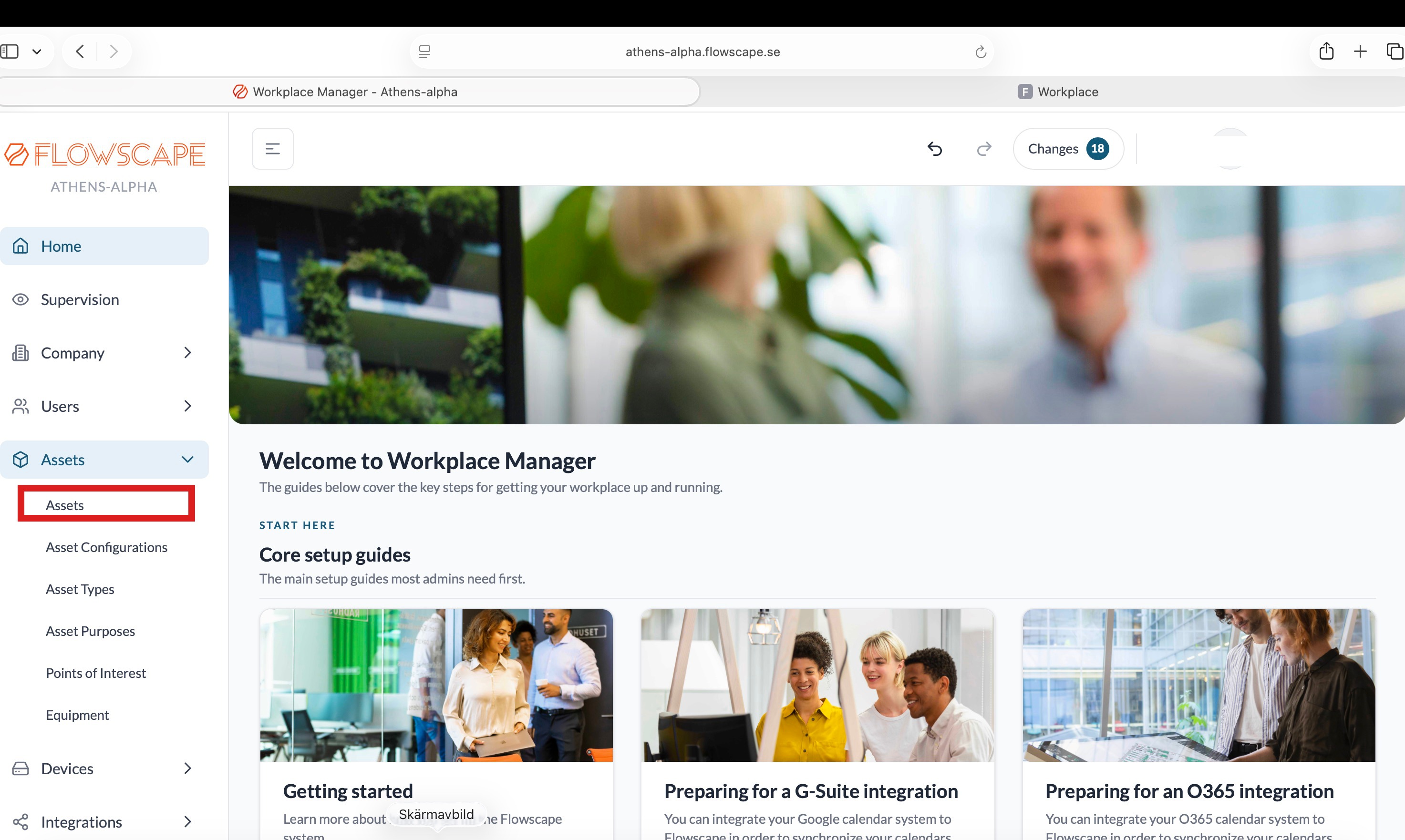 Click Assets in the sidebar